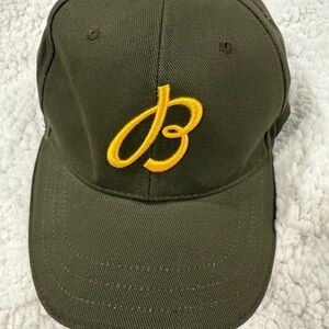 Breitling Olive Cap with Yellow Embroidery